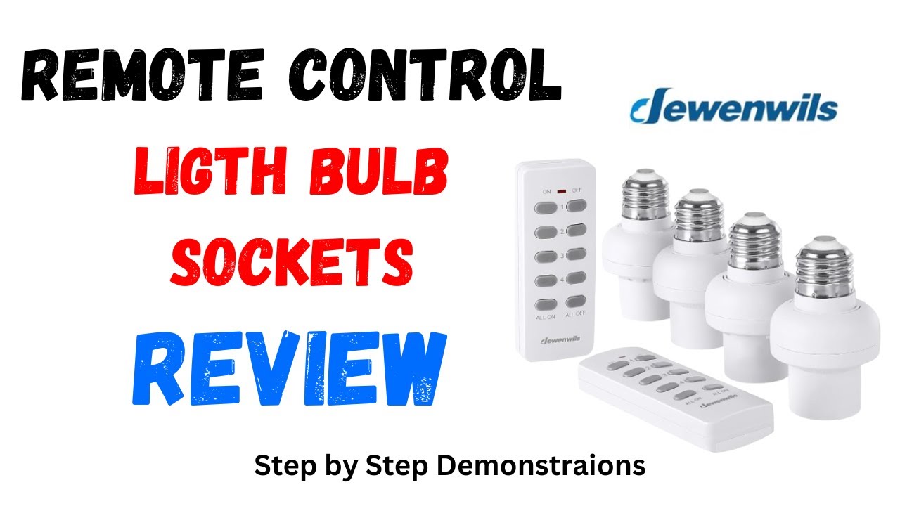 Remote Control Light Bulb Socket REVIEW Wireless Light Socket Switch Kit YouTube or Podcast Studio