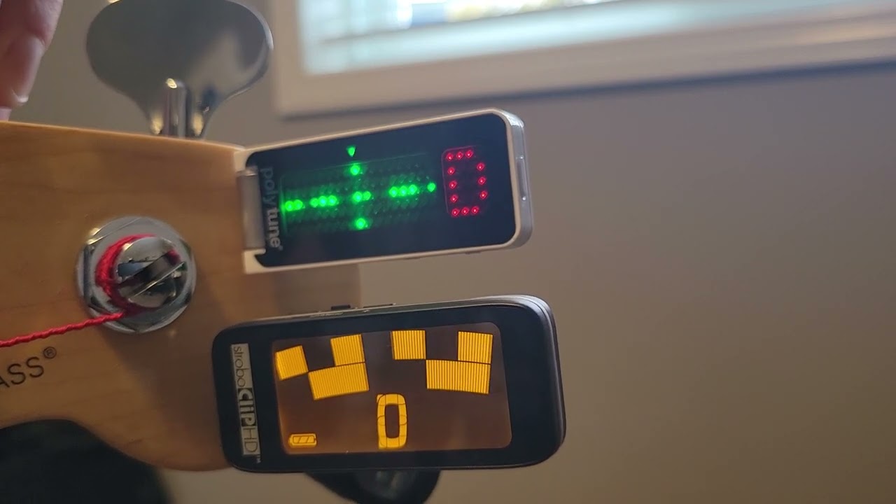 TC Electronic Polytune Clip VS Peterson StroboClip HD on Guitar & Bass