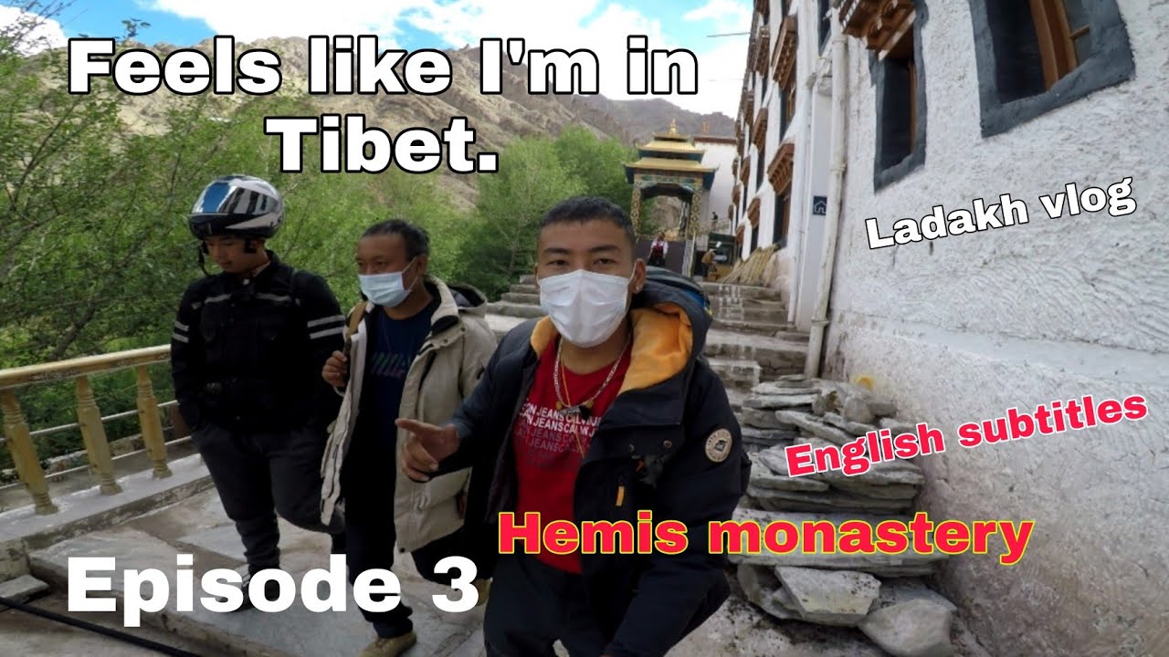 Leh Ladakh vlog || Hemis monastery || eng.sub || Honda highness bike || Tibetan vlogger ||