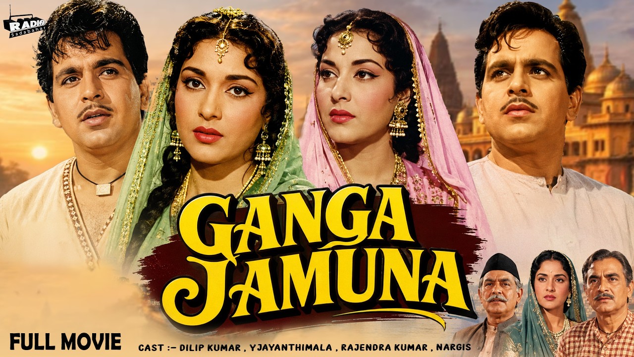 गंगा जमुना (Ganga Jamuna) 1961 - Full Movie HD | Dilip Kumar, Vyjayanthimala | Old Hindi Movies