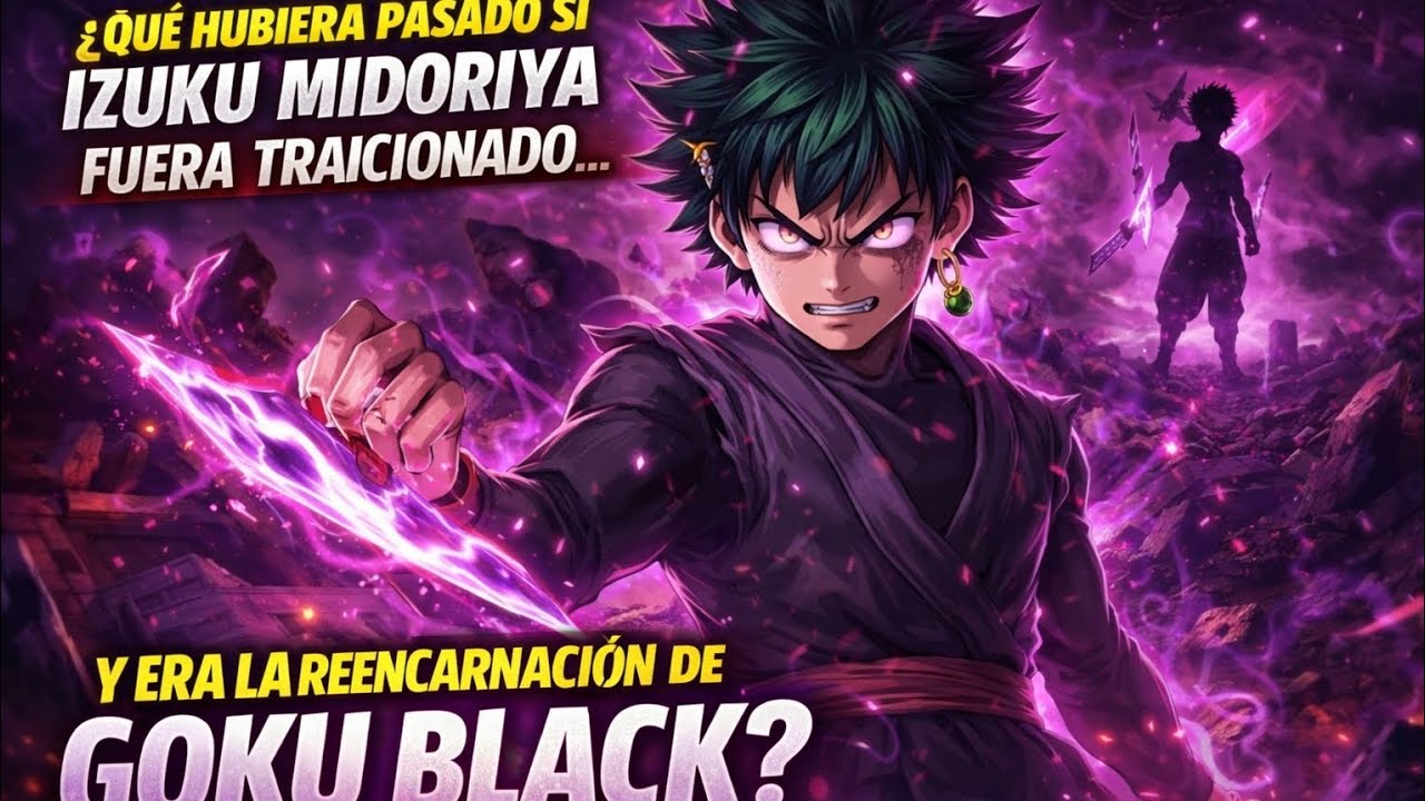 ¿QUE HUBIERA PASADO SI IZUKU MIDORIYA FUERA TRAICIONADO Y ERA LA REENCARNACION  DE GOKU BLACK?