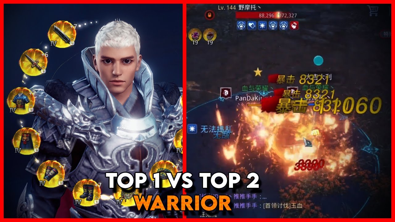 PANDA X MOTO 1V1 TOP 1 WARRIOR 326K x TOP 2 WARRIOR 320K - MIR4