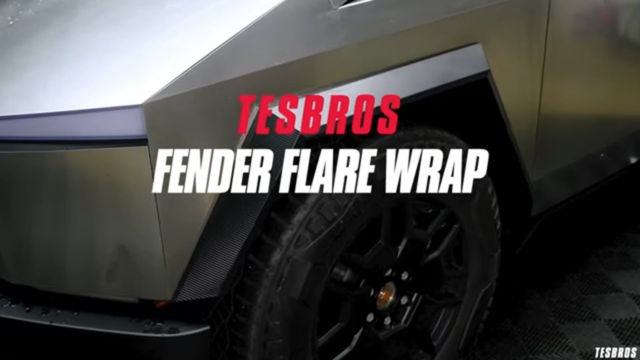 Carbon Fiber Fender Flare Trim Wrap for Cybertruck - Install Guide