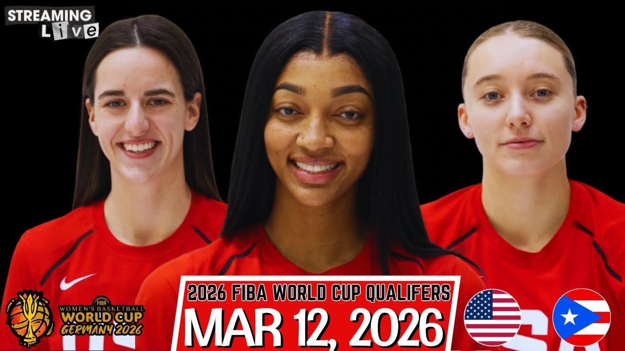 (LIVE) Angel Reese Caitlin Clark Paige Bueckers | Puerto Rico vs USA Women’s World Cup Qualifiers