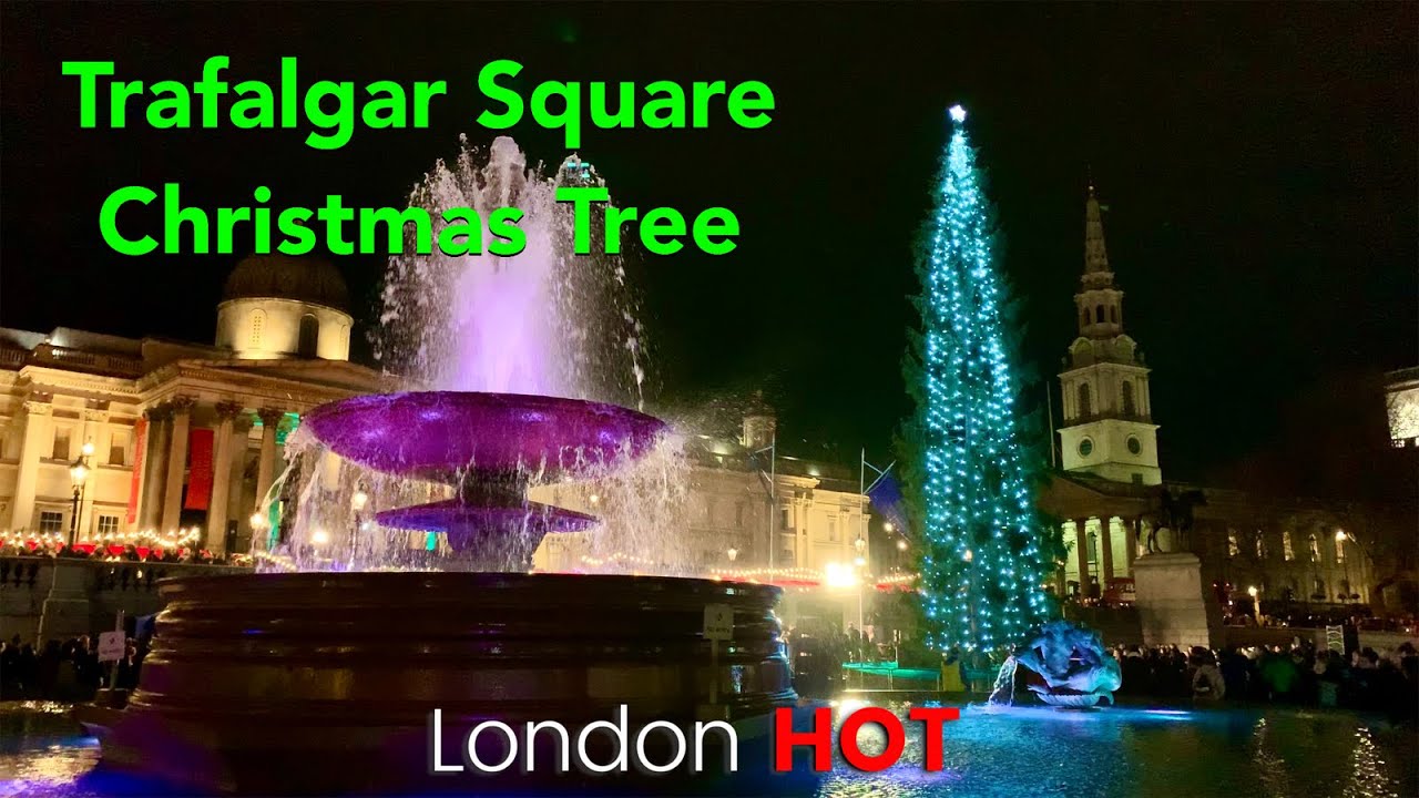 Trafalgar Square Christmas Tree lighting Up Ceremony 2019