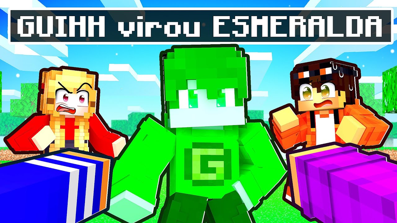 GUIHH virou ESMERALDA no Minecraft por 24 HORAS!