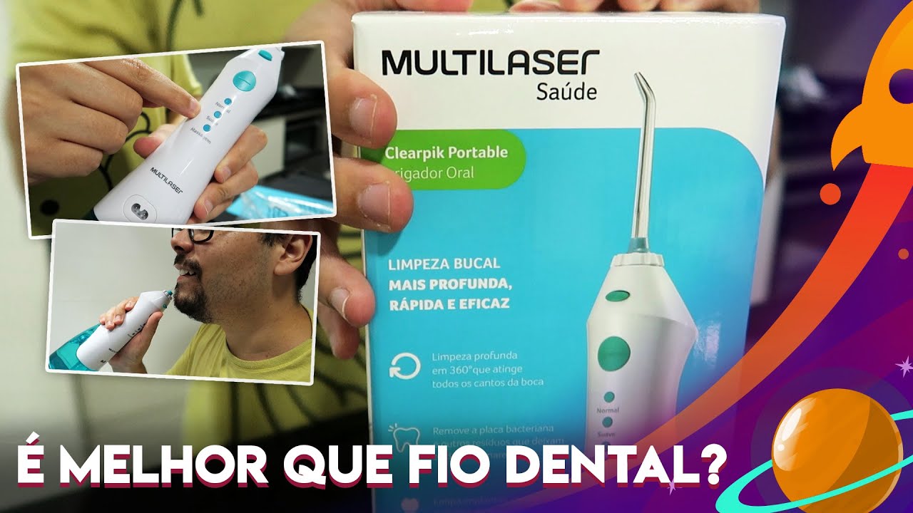 IRRIGADOR DENTAL MULTILASER CLEARPIK PORTABLE (UNBOXING COMPLETO E TESTE) #264