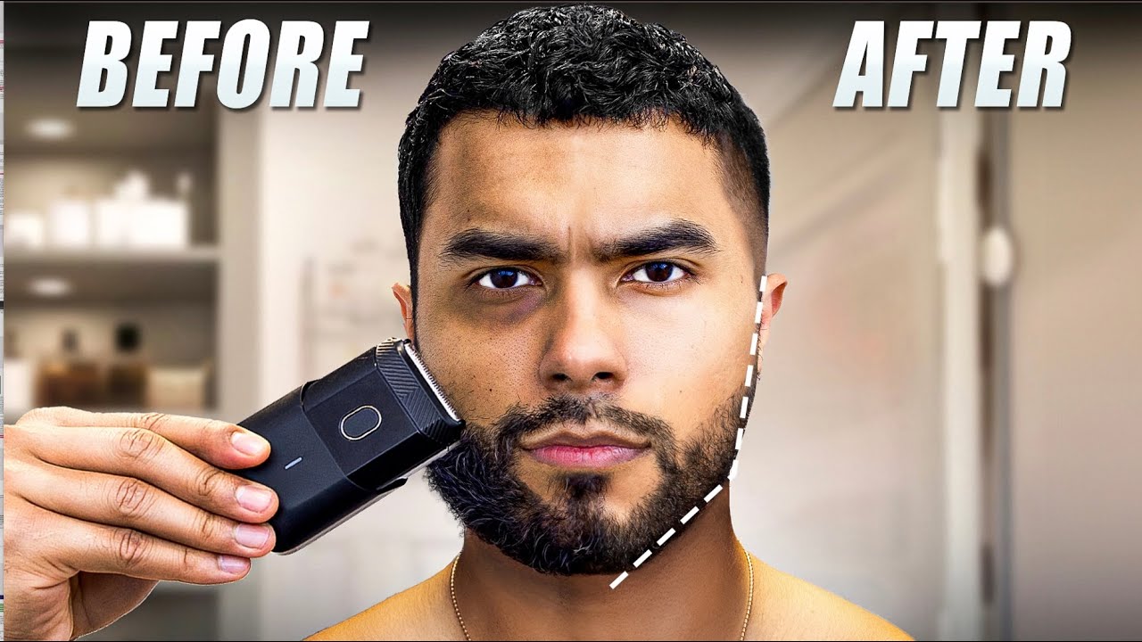 How to Shape your BEARD For A PERFECT JAWLINE  (Step-By-Step Guide)