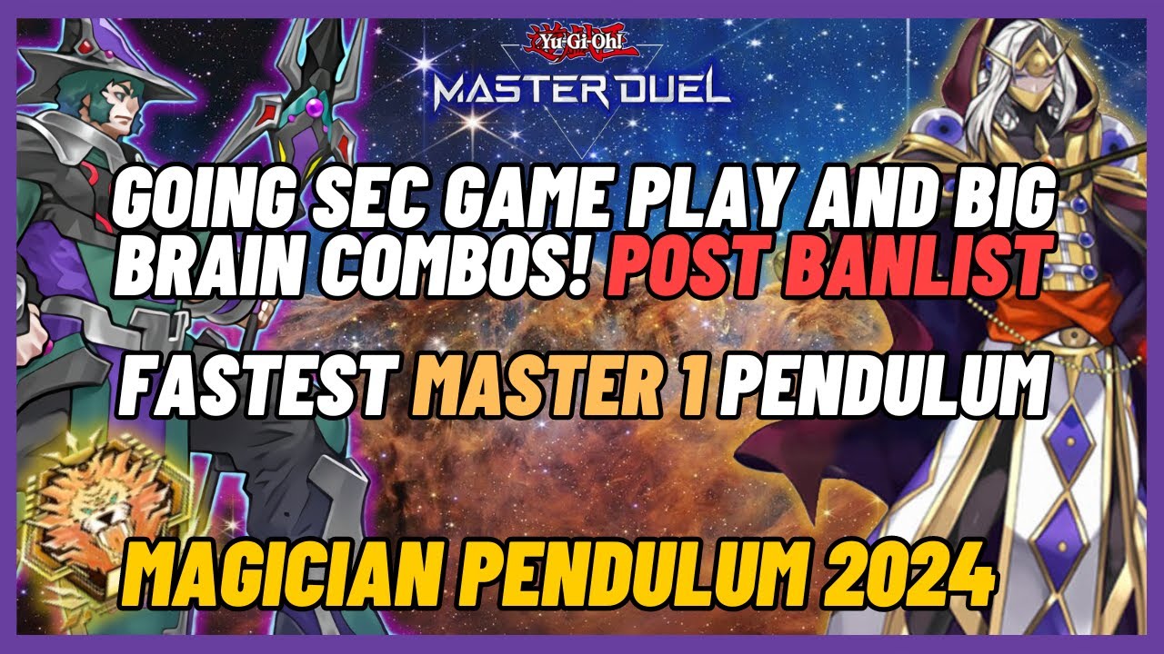MASTER 1! 01/06/2024 Big brain combos! Magician Pendulum- Yu-Gi-Oh! Master Duel- 2024 [Ranked]