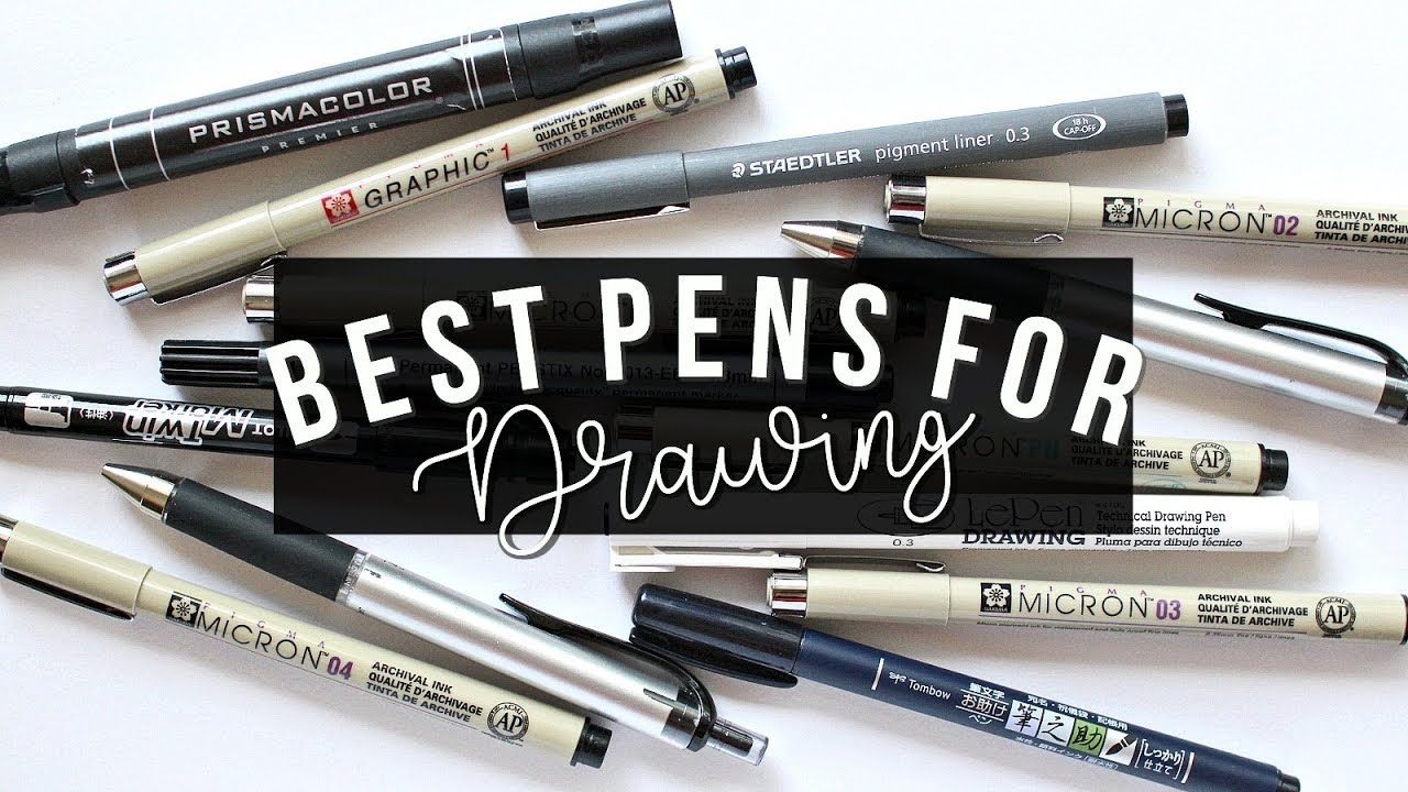 Best Pens for your Bullet Journal! Ink Pen Comparison for Drawing, Journaling and Hand Lettering