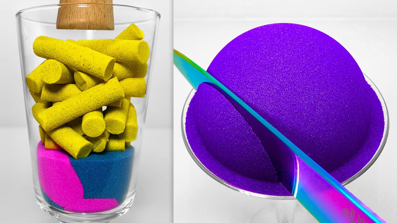 Very Satisfying and Relaxing Compilation 324 Kinetic Sand ASMR