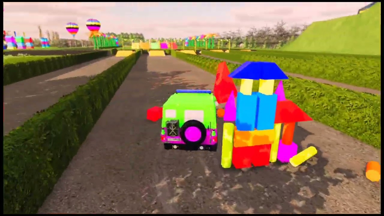 LION FARM COLOR RACE – MONSTER TRUCKS vs RAINBOW ROLLERS in FS22!