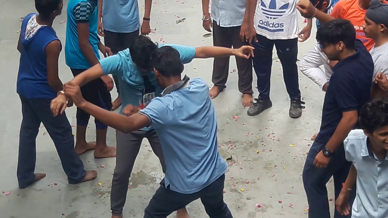 Happy kids public school parasia celebration of janmastmi masti by students