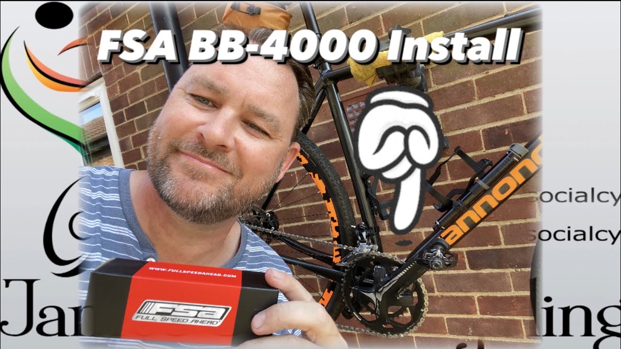 FSA Bottom Bracket BB-4000 install on my Cannondale Topstone | Removal of FSA Omega Crankset #howto