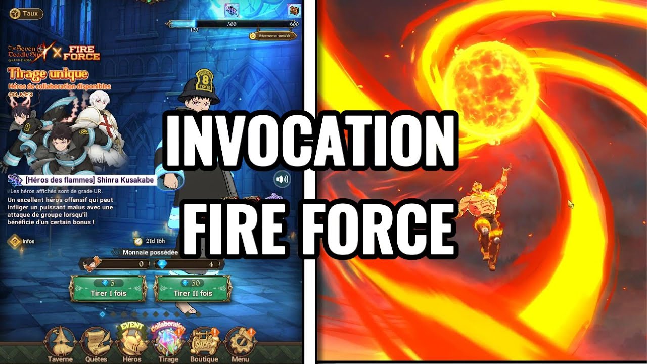 Invocation Fire Force ! La Luck ?