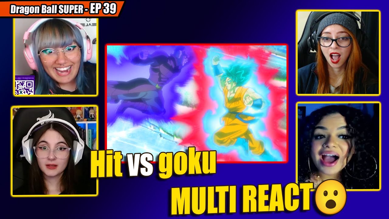 STREAMERS REAGINDO a Goku vs Hit 😮| Dragon Ball SUPER - EP 39 [REACT]