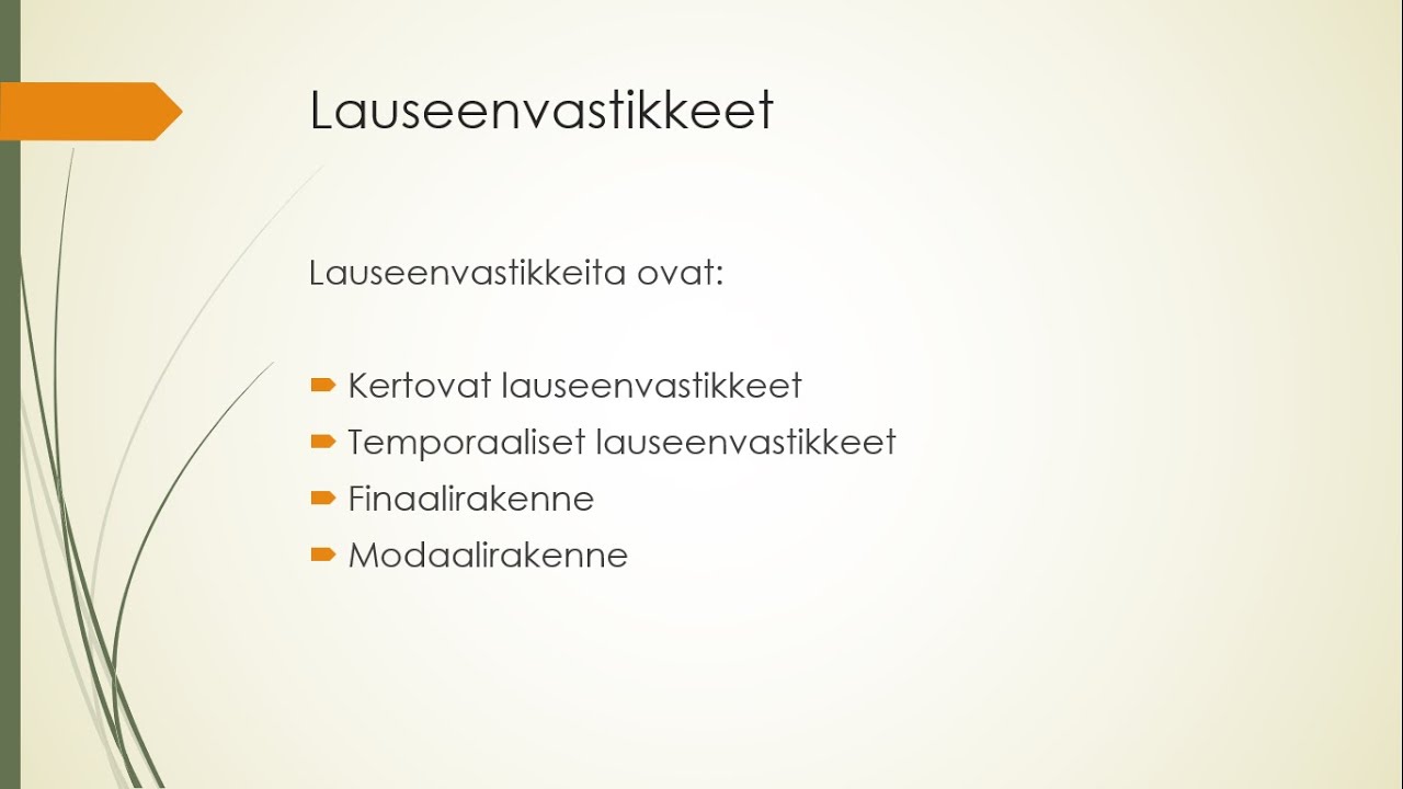 lauseenvastikkeet