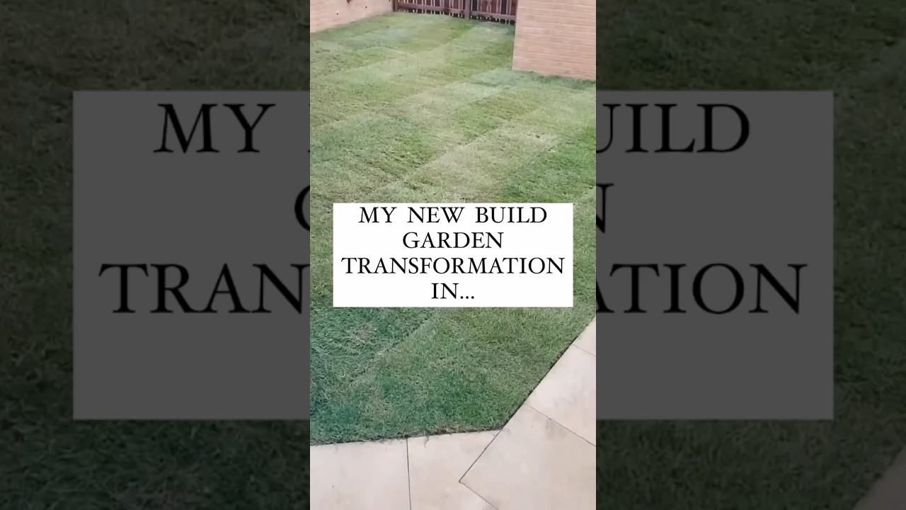 New Build Garden Transformation | Small Garden Ideas | DIY Garden #newbuildhome #smallgardenideas