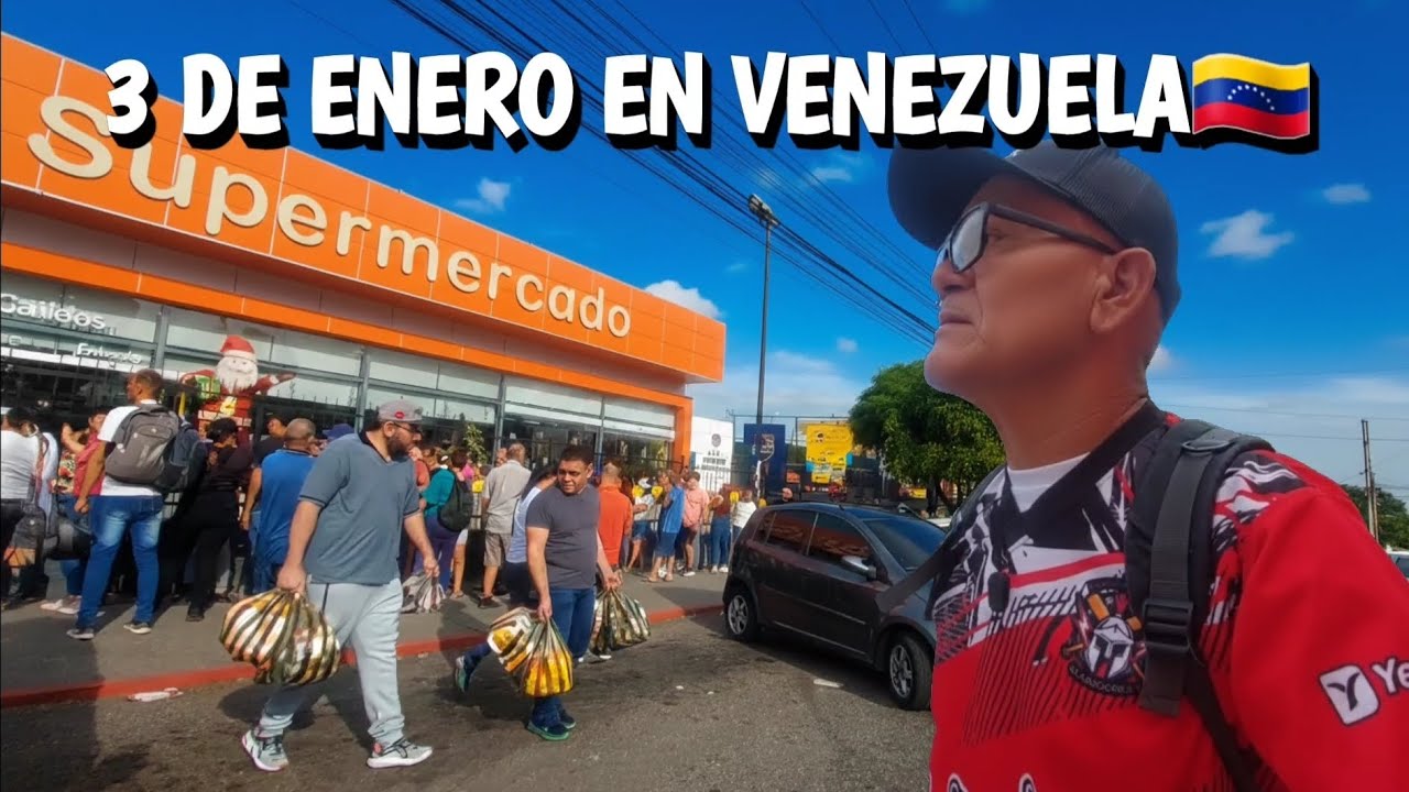 Así está VENEZUELA 🇻🇪 Colas en los SUPERMERCADOS 