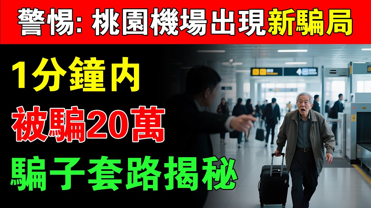 當心！機場出現新騙術！最近乘飛機的朋友一定要小心！ 有人被騙20萬，看完趕緊叮囑家人朋友！#桃園機場詐騙#防騙技巧#行李超重騙局#機場詐騙#旅行安全