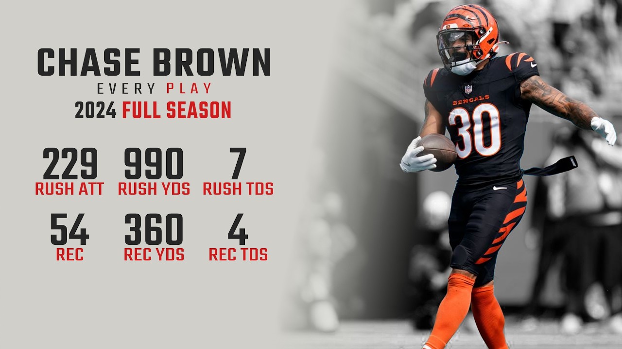 Chase Brown 2024 Highlights | Every Run, Target, and Catch