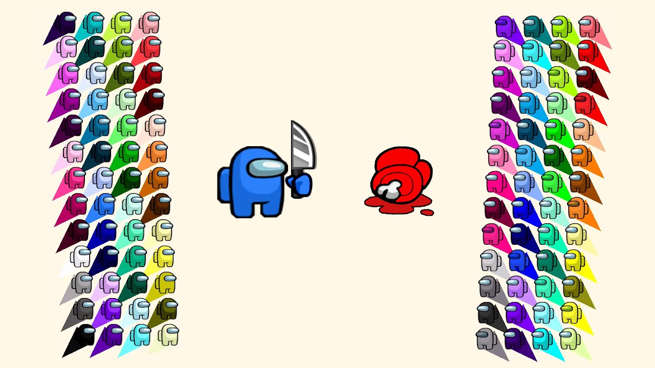 Knife Arena 5 - 100 Crewmates, 1 Knife | Among Us