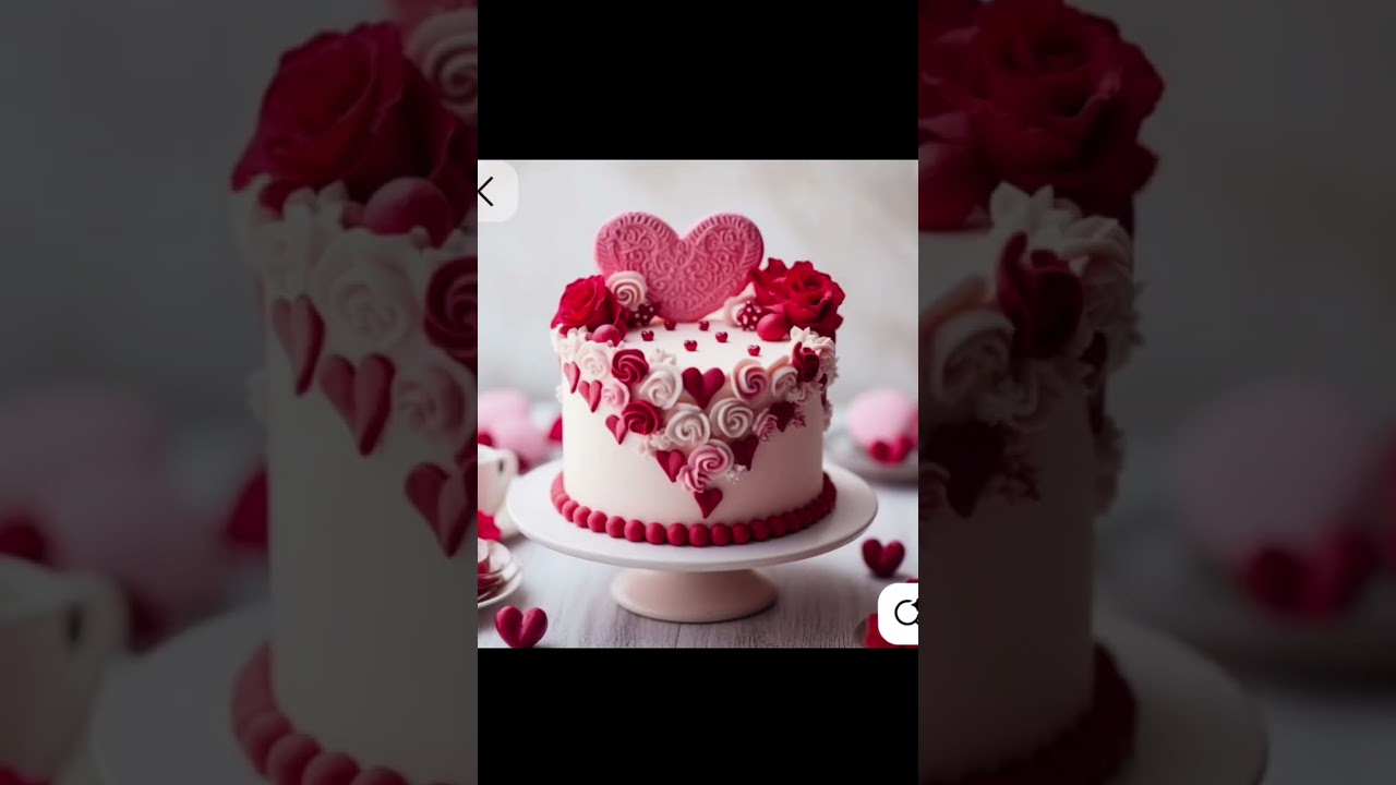 100+ cake designs for valentine day| beautiful red theme cake designs 