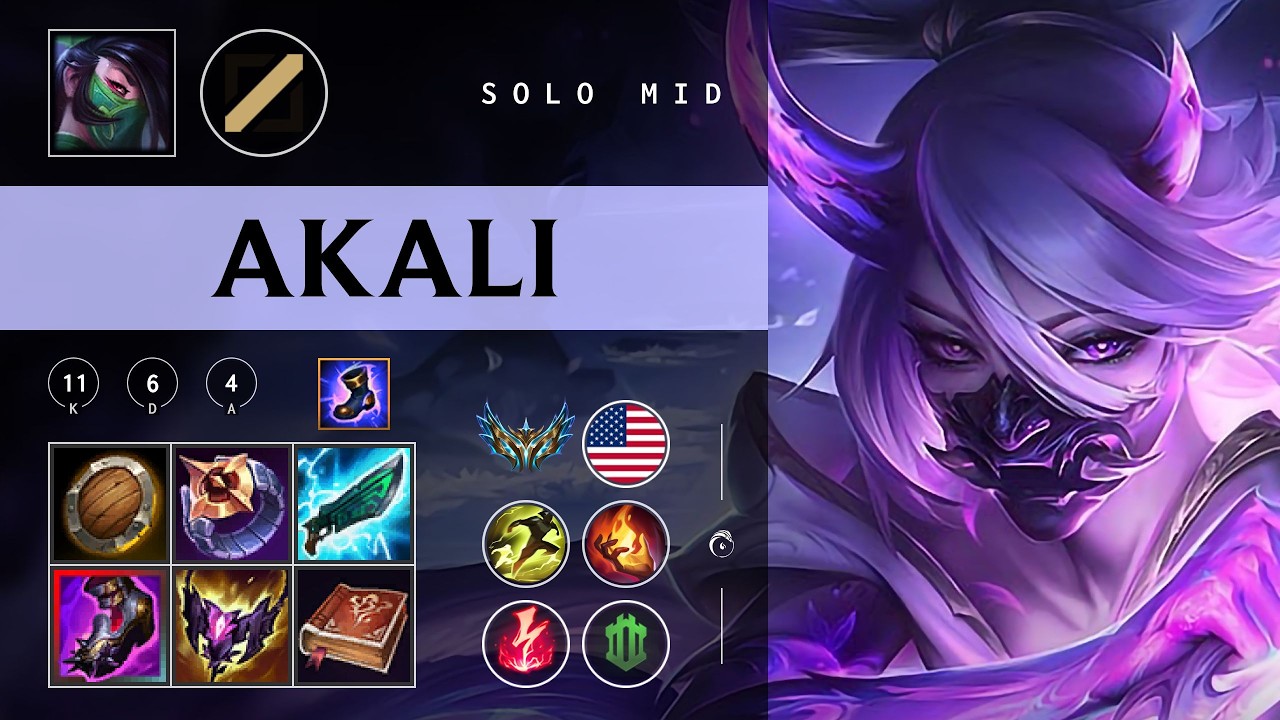 Akali Mid vs Azir - NA Challenger Patch 26.04