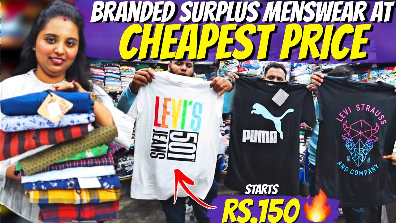 🔥100% Original Branded Dresses 90% Discount| Original Branded Menswear | Biggest Surplus Dress shop