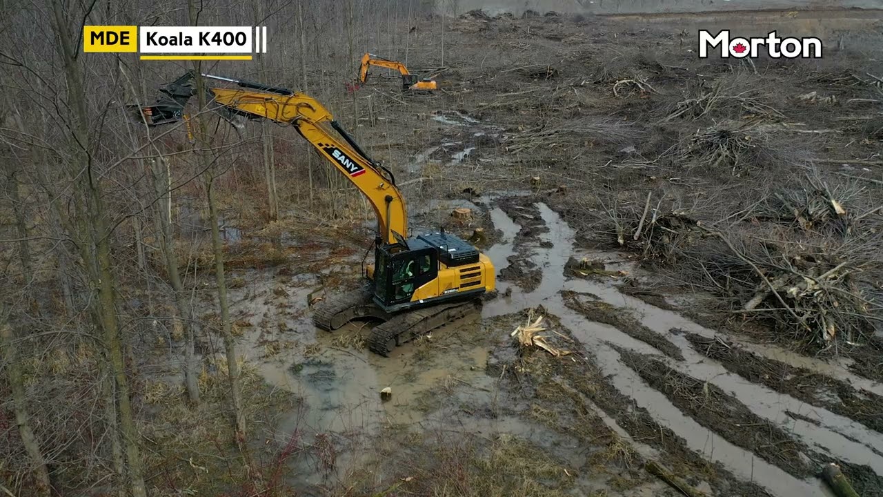 MDE Koala K400 Tree Shear IN ACTION Morton Equipment #agriculture #construction mortonequipment.com
