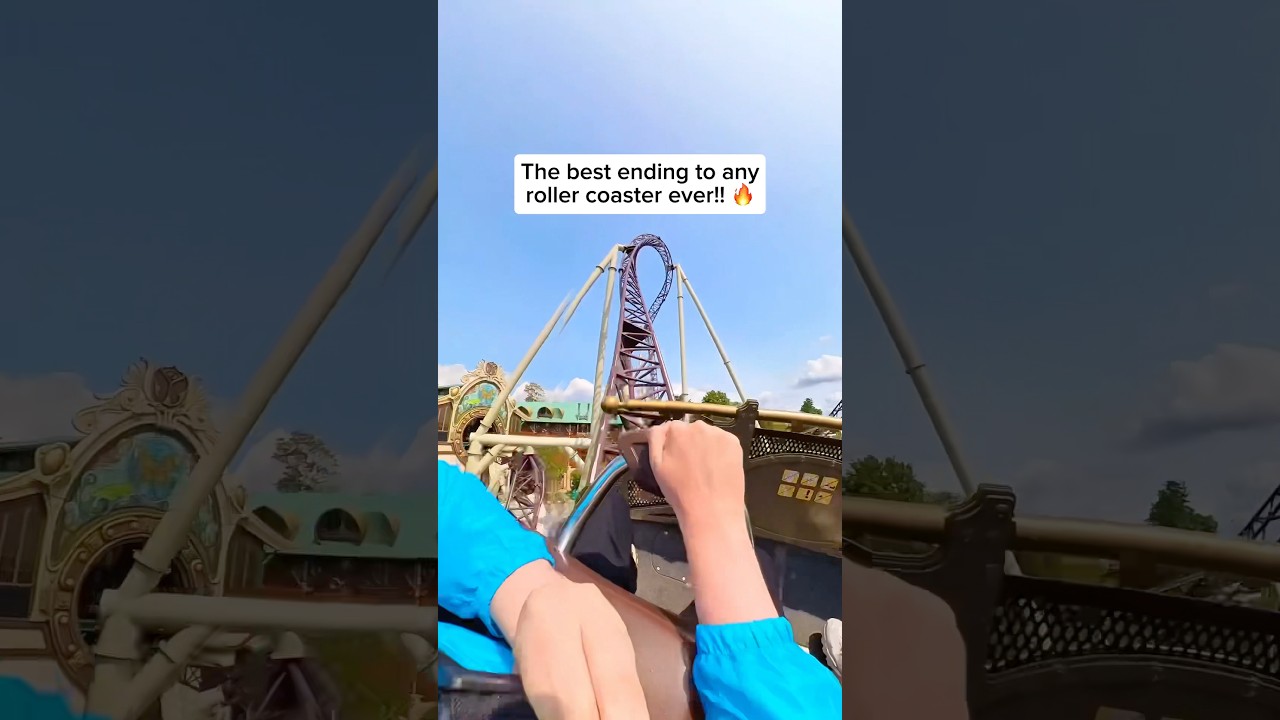 This has to be the best ending to a roller coaster ever! 😍