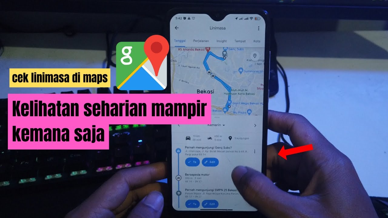 Cara Melihat Linimasa Lokasi di Google Maps