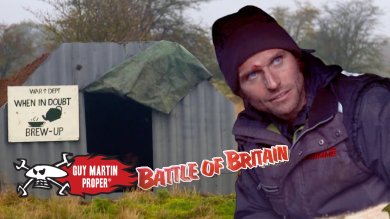 Guy experiences bombs going off next to an Anderson shelter | Guy Martin Proper Exclusive Scene