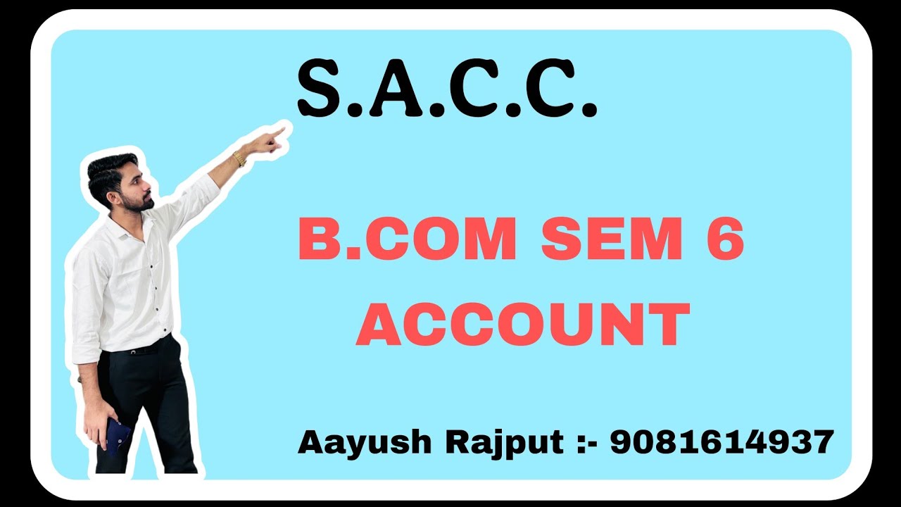 B.COM SEM 6 | ACCOUNT | PARIVARTAN 