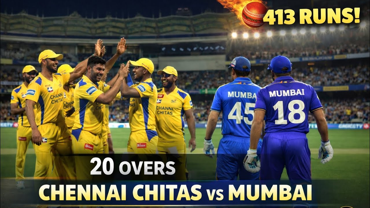 IPL Match Between Channei Chitas Vs Mumbai l Both Teams Are😱🔥 Dangerous#viral #viralvideo #9 #v