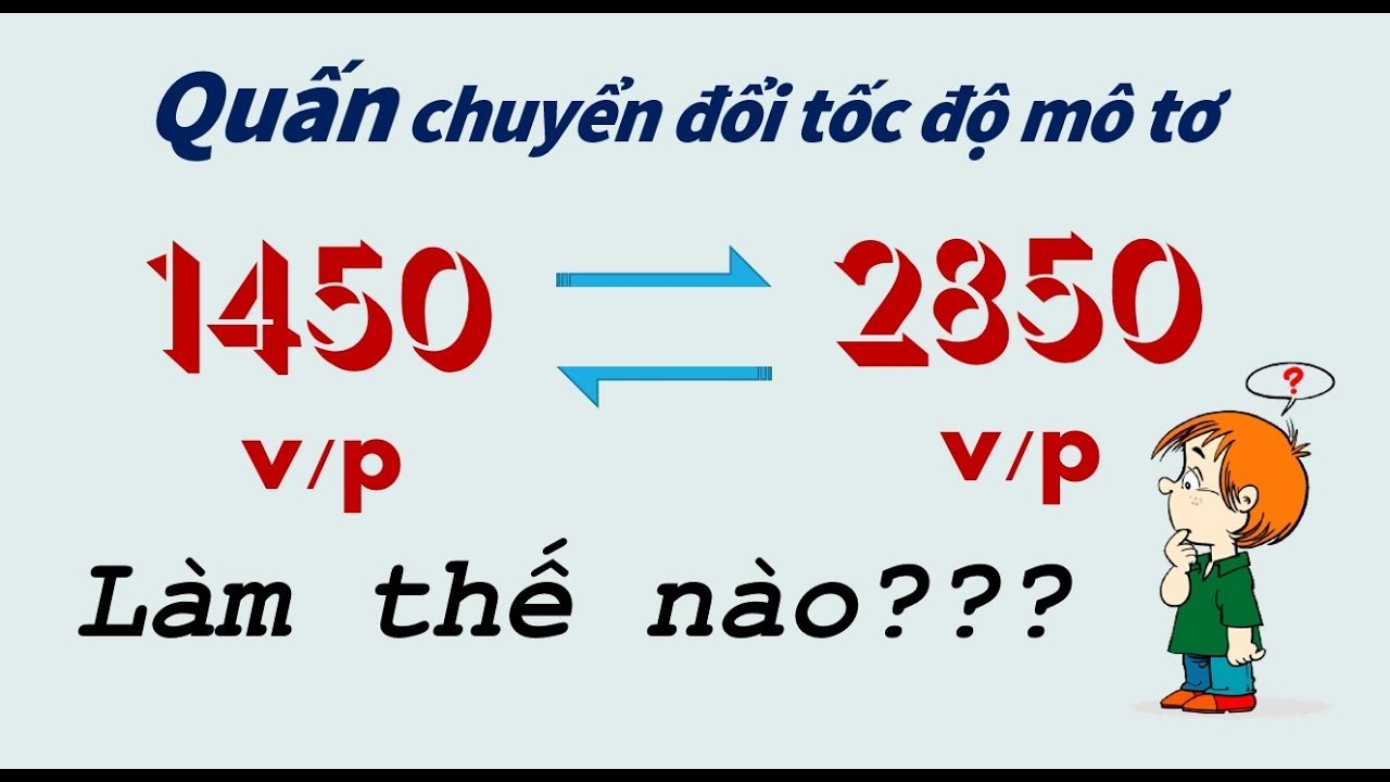 Tính dây đồng để quấn chuyển đổi tốc độ mô tơ