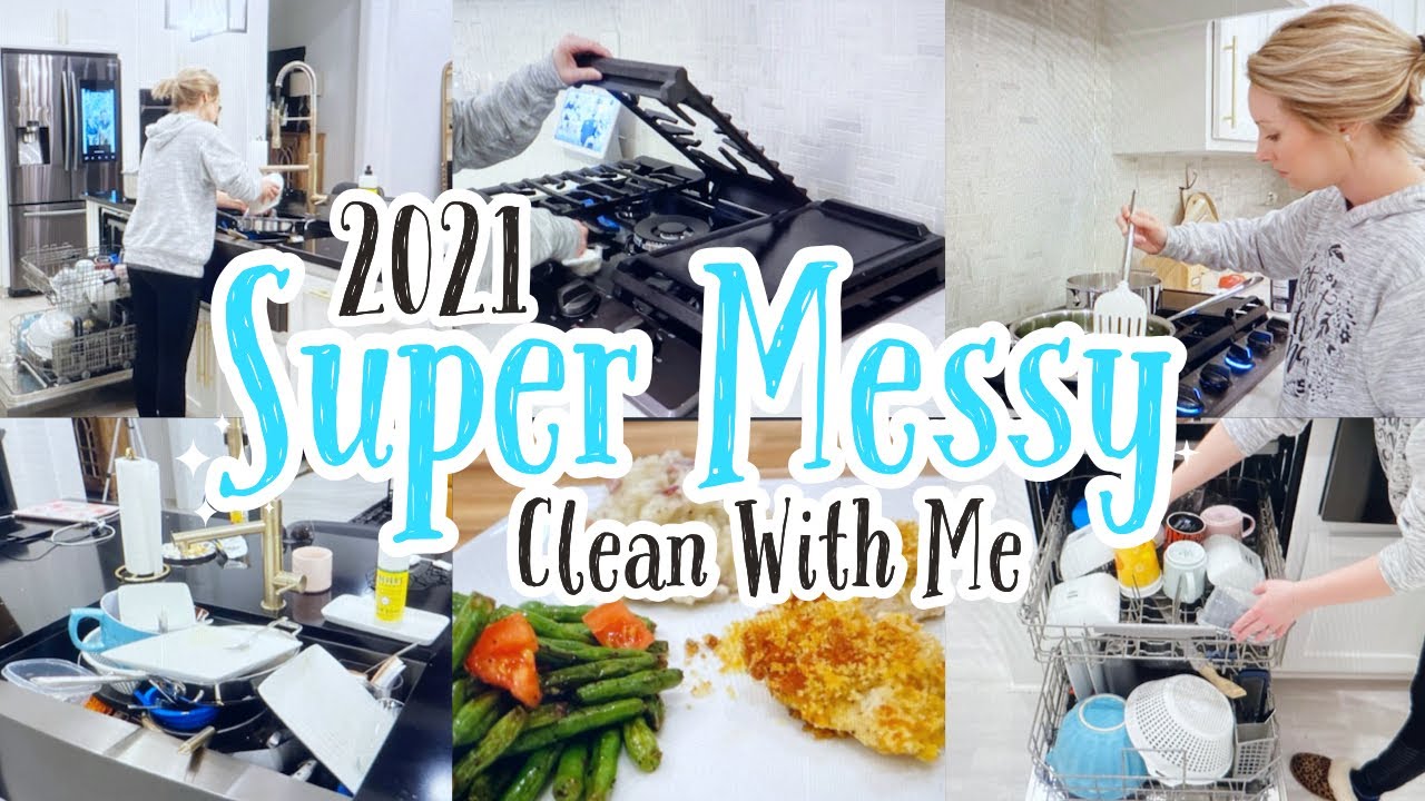 2021 SUPER MESSY CLEAN WITH ME | EXTREME CLEANING MOTIVATION | MAJOR HOMEMAKING INSPIRATION