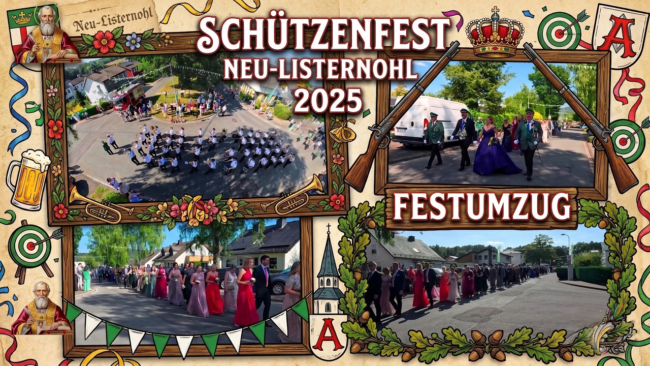 Schützenfest Neu - Listernohl 2025   Festumzug der Schützen
