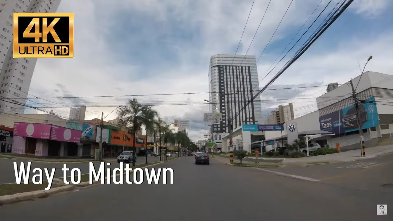 Dirigindo em Dire&ccedil;&atilde;o ao Centro de Goi&acirc;nia 