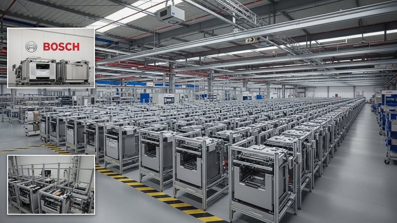 How Dishwashers Are Made 🏭 Bosch Automatic Dishwasher Manufacturing – Modern Appliance Factory