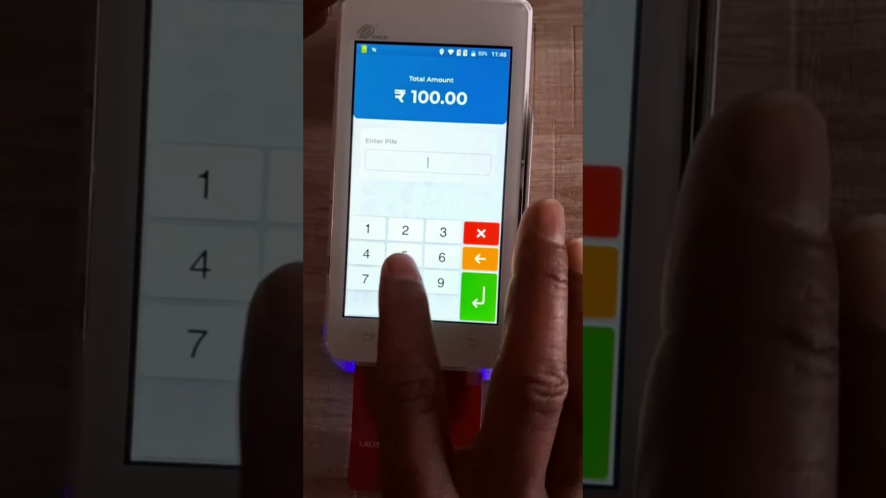 Airpay POS Machine.Very Fast Working 🥳.#pos #airpay #posmachine #bankpos #axisbankpos #allindiapos