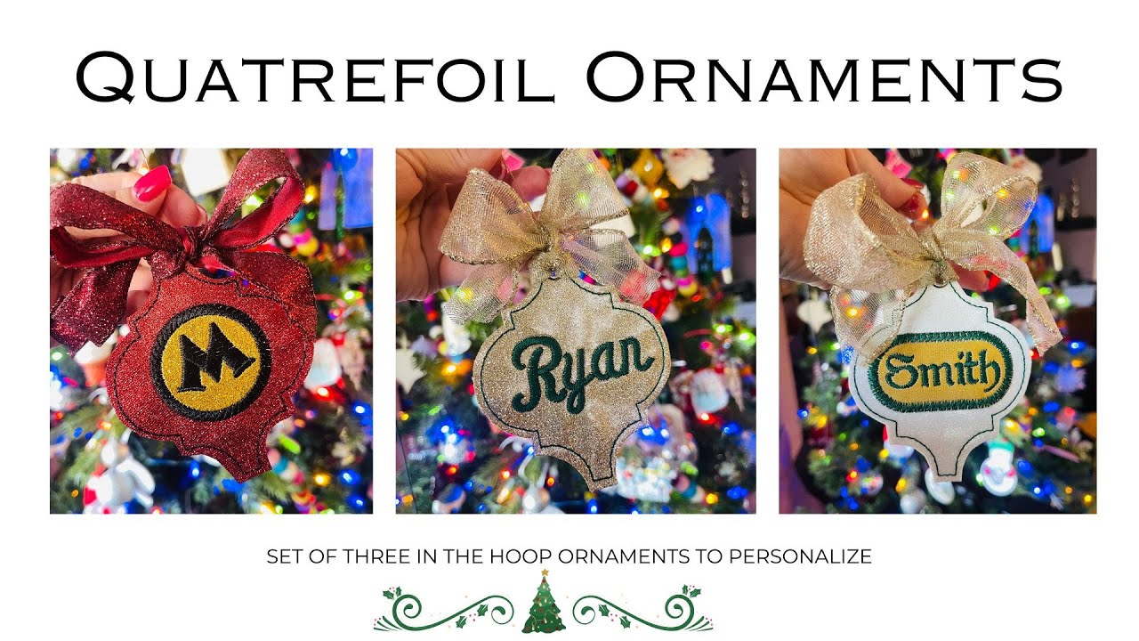 How to Make a Designs by Babymoon Quatrefoil Ornament | Machine Embroidery + Embrilliance