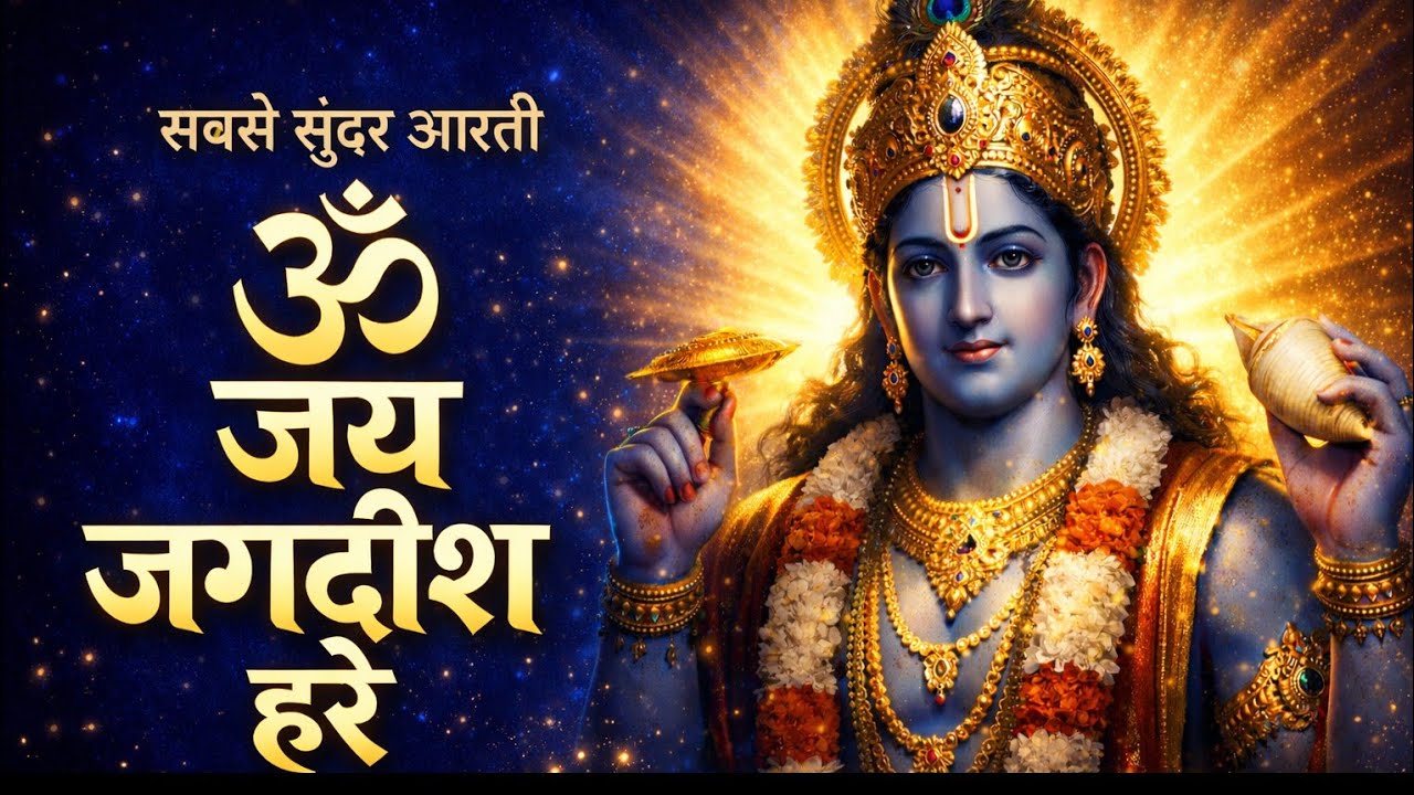ॐ जय जगदीश हरे | Om Jai Jagdish Hare Aarti | Most Peaceful Vishnu Aarti | Morning & Evening Bhajan
