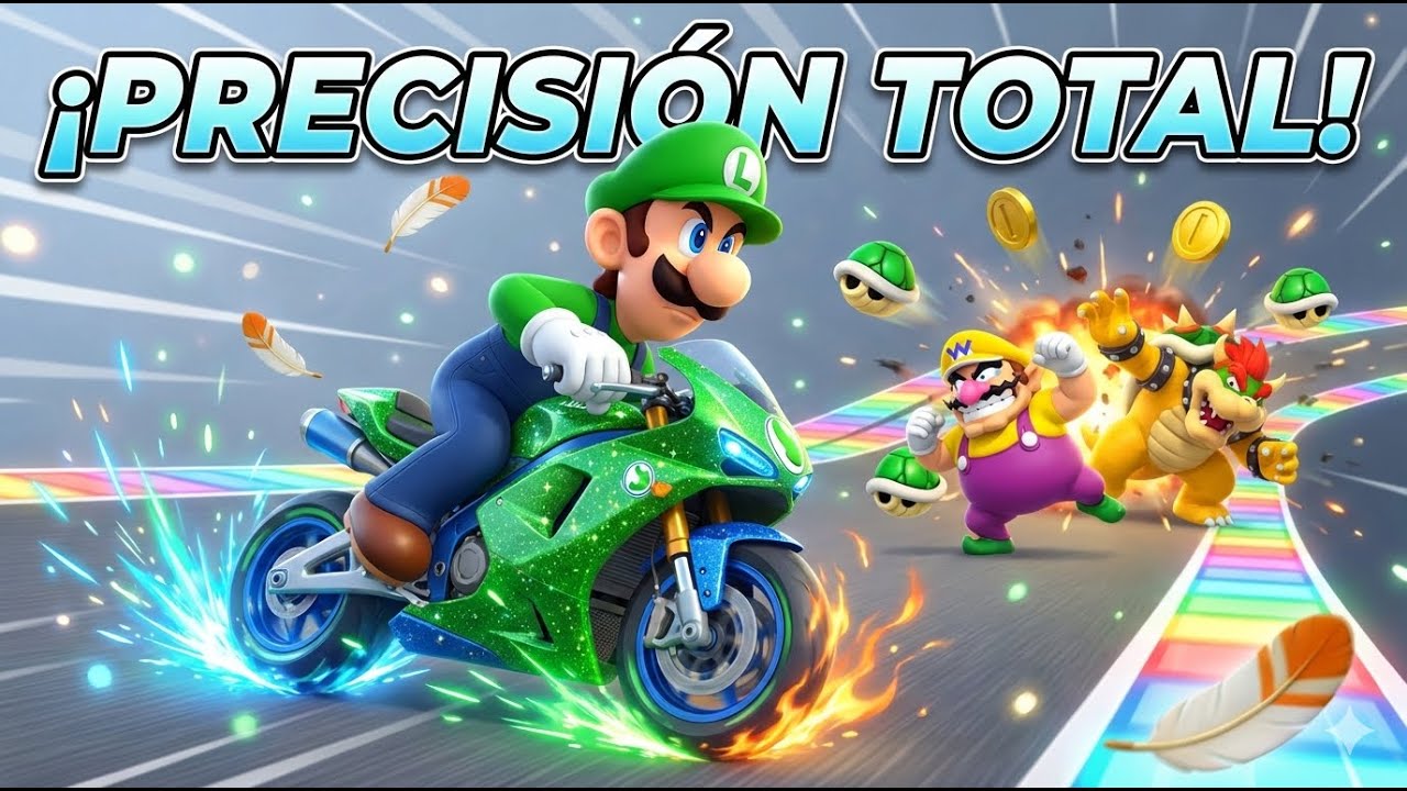 COPA PLUMA 🪶 || Luigi en moto Domina || Mario Kart 8 Deluxe