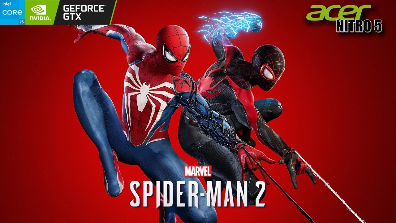 Геймплей Marvel's Spider-Man 2 Acer Nitro 5 GTX1650 i5 9300H 16 ГБ ОЗУ