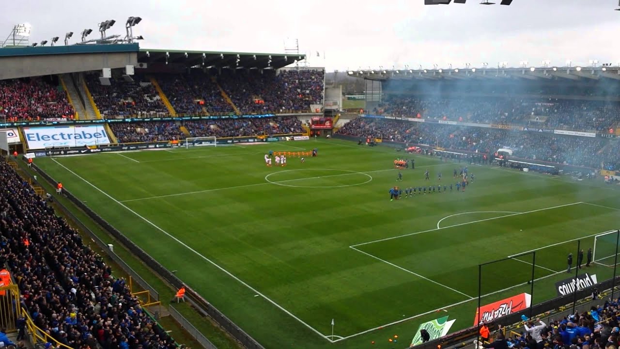 Opkomst spelers Play-off 1 match Club Brugge - Standard
