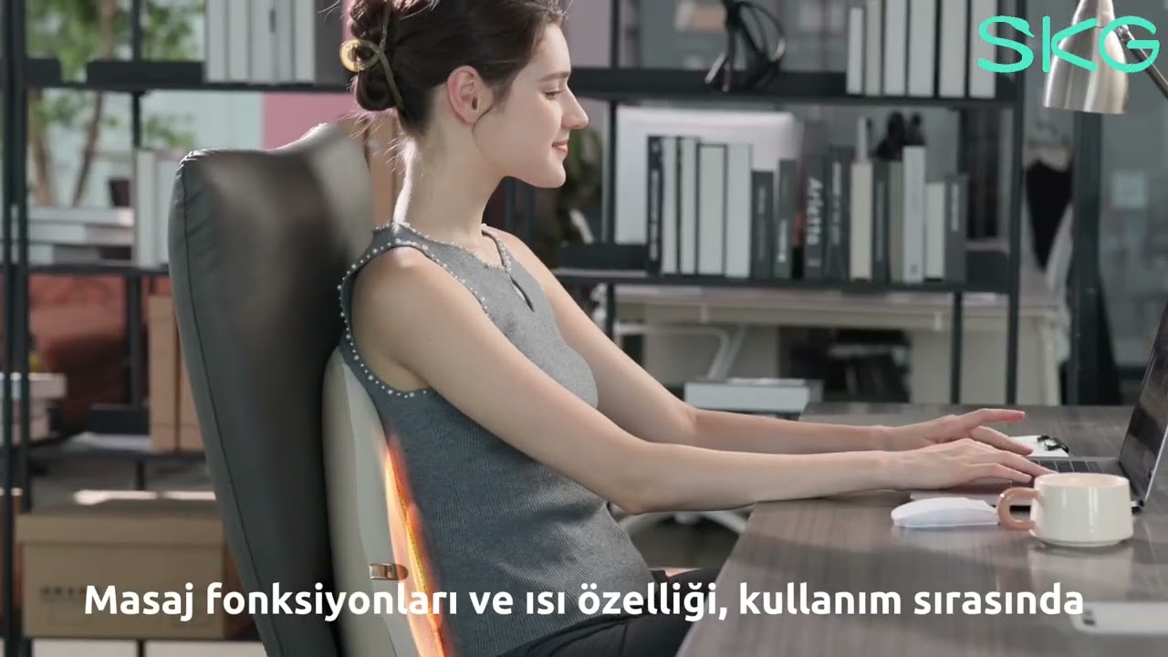 SKG TS700 Derin Doku 4D Shiatsu Akıllı Bel ve Sırt Masaj Yastığı Tanıtım Videosu