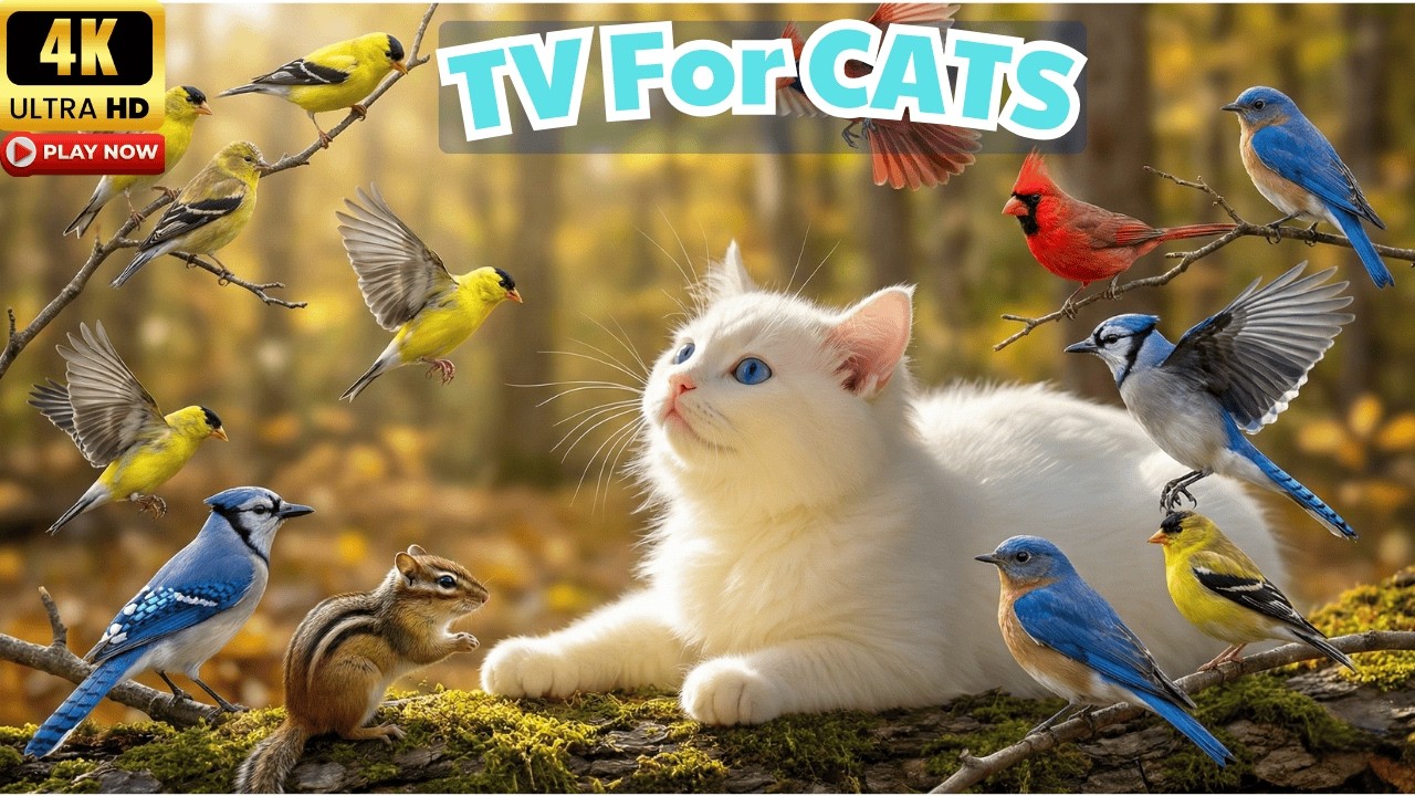 Bird TV for Cat 🐦 So Many Birds in Stunning 4K 60FPS (1 Hour+)