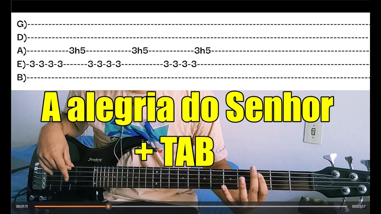 A alegria do Senhor cover baixo  fernandinho