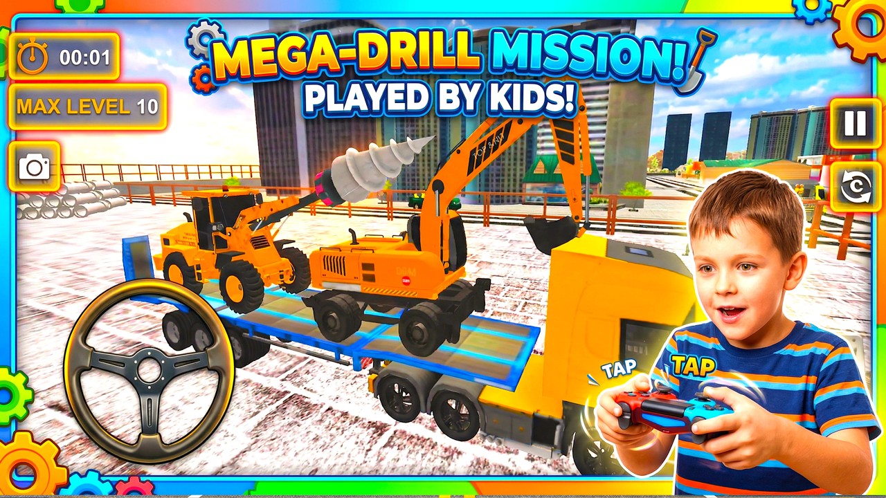 MEGA DRILL EXCAVATOR! 😱 Transporting The Biggest Machine! | Xtreme Hyper